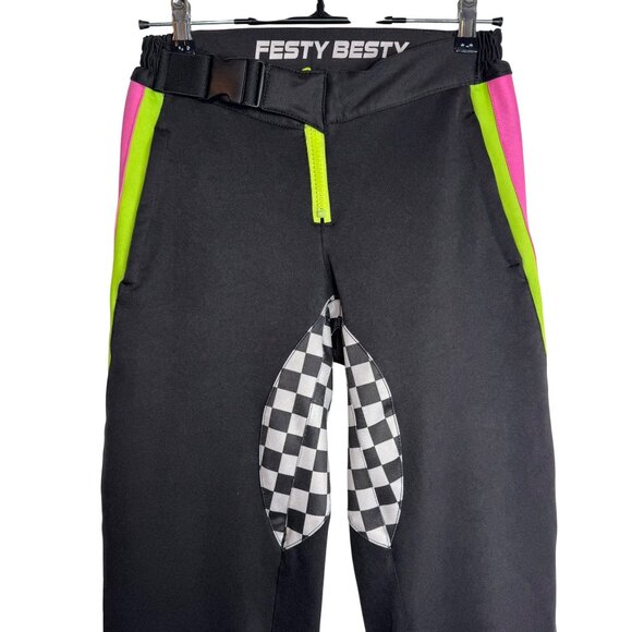 Festy Besty Moto Collection 001 Black and Neon Car Racing Jogger Women's Size S - Picture 4 of 12